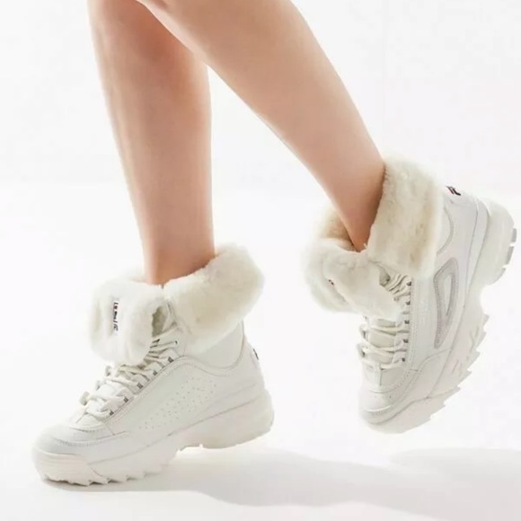 Fila Disruptor Shearling Fold Over Boot #Cybermondaysale - Picture 4 of 10